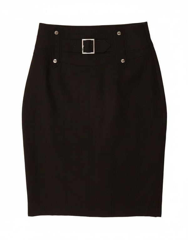 KAREN MILLEN Ženska pencil suknja UK 12 srednje W28 crni poliester