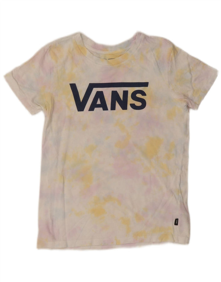 VANS Ženska majica kratkih rukava s grafičkim motivima UK 6 XS Raznobojni Tie Dye pamuk