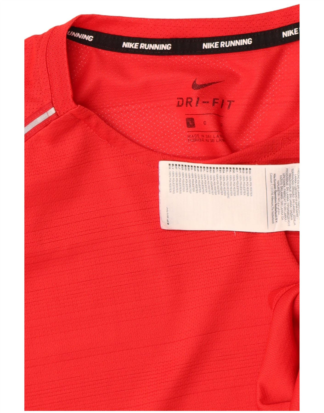 Nike Dri Fit majica kratkih rukava velika crvena poliester