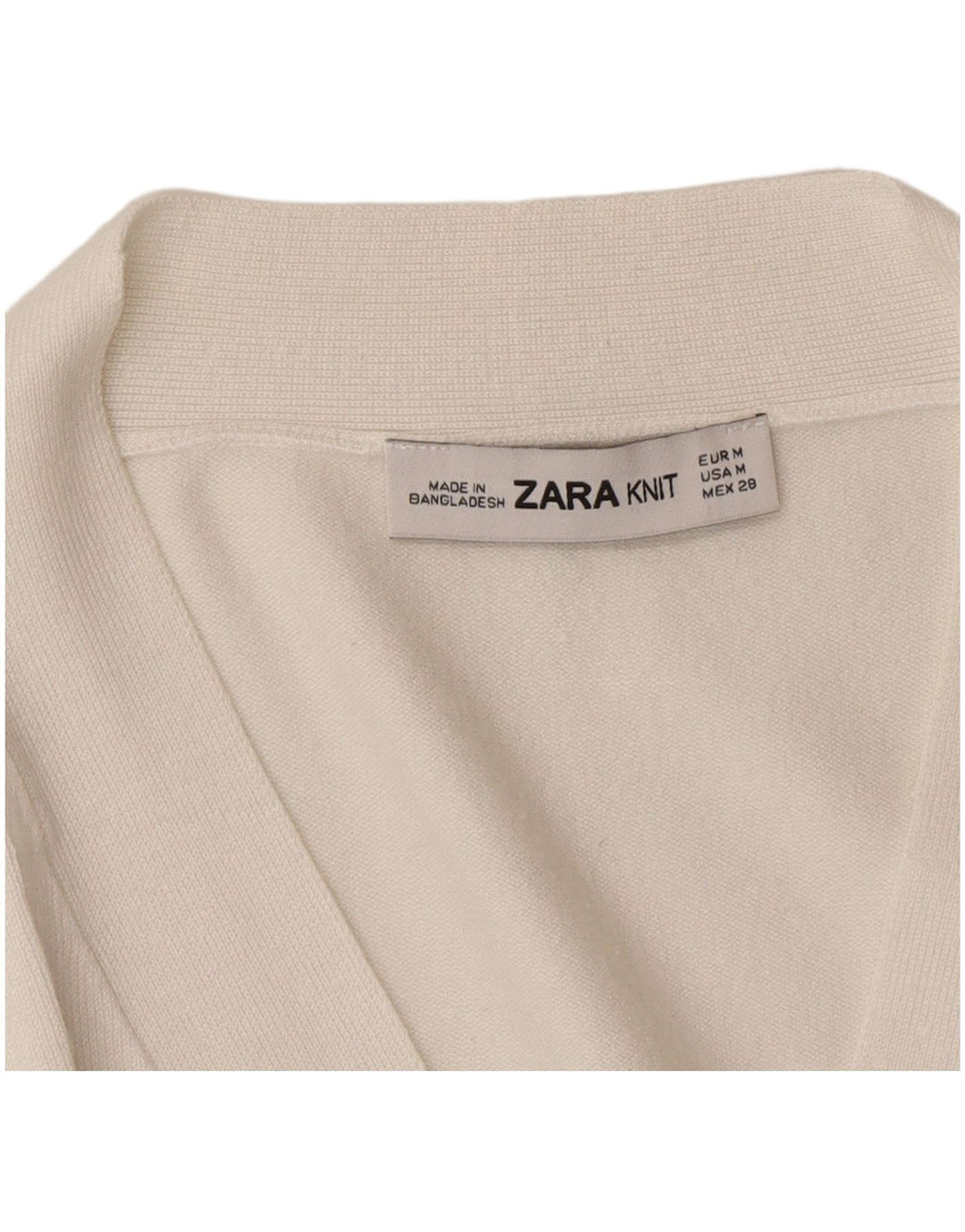 Zara ženski kardigan pulover UK 14 srednje bijele boje