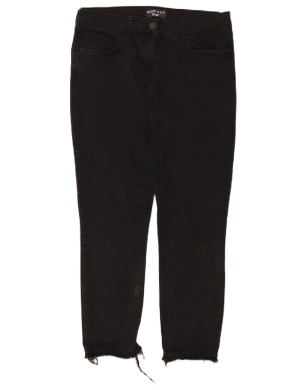 Marks & Spencer Womens Skinny Jeans UK 12 Medium W30 L26 Black