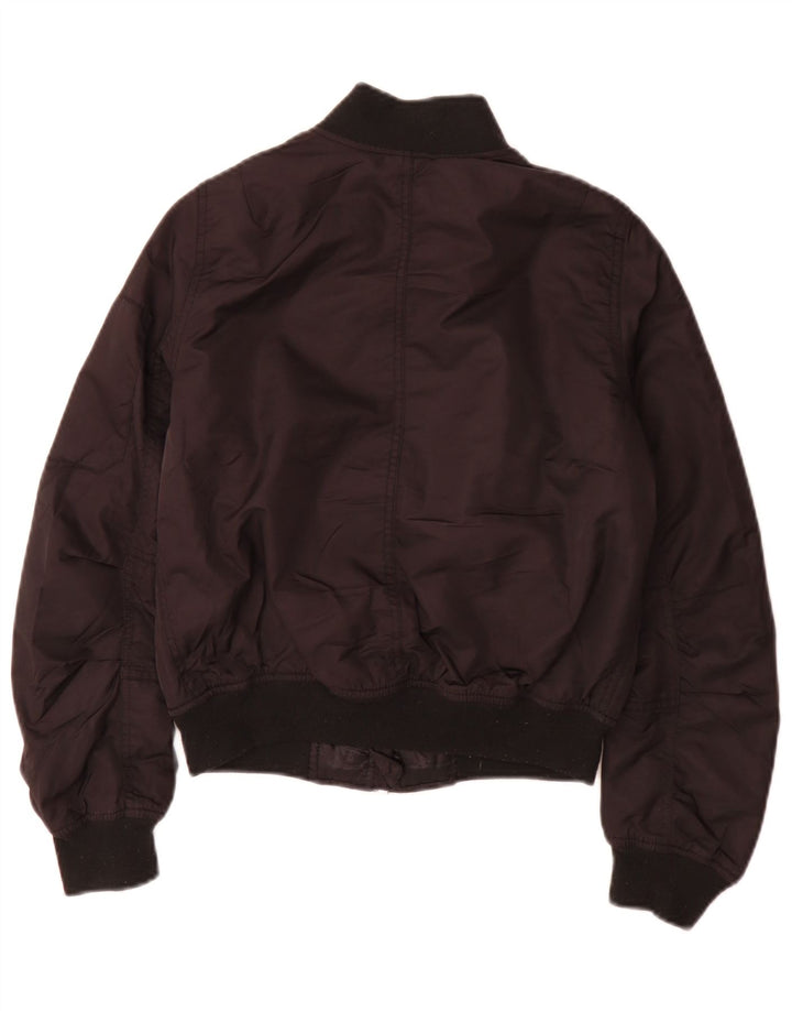 Topshop ženska prevelika bomber jakna UK 6 XS crni poliester