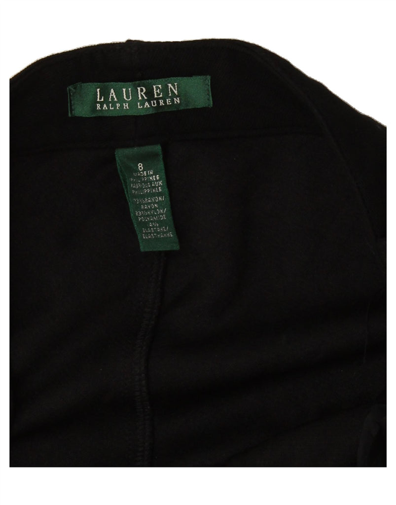 RALPH LAUREN Womens Slim Casual Trousers US 8 Medium W34 L37 Black Rayon Vintage Ralph Lauren and Second-Hand Ralph Lauren from Messina Hembry 