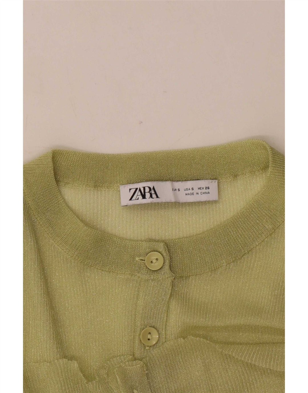 Preveliki ženski kardigan pulover Zara UK 10 Small Green