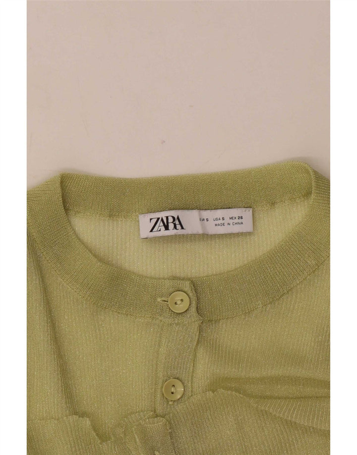 Preveliki ženski kardigan pulover Zara UK 10 Small Green