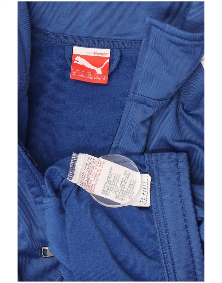 Puma muška gornja jakna trenirke Medium Blue Colourblock Poliester