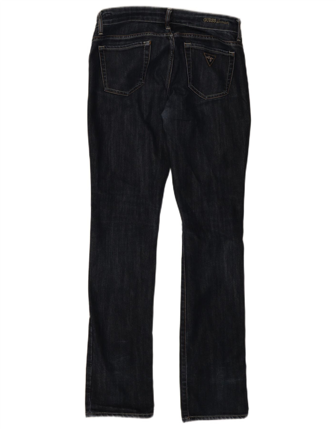GUESS Womens Slim Jeans W30 L32 Navy Blue Cotton