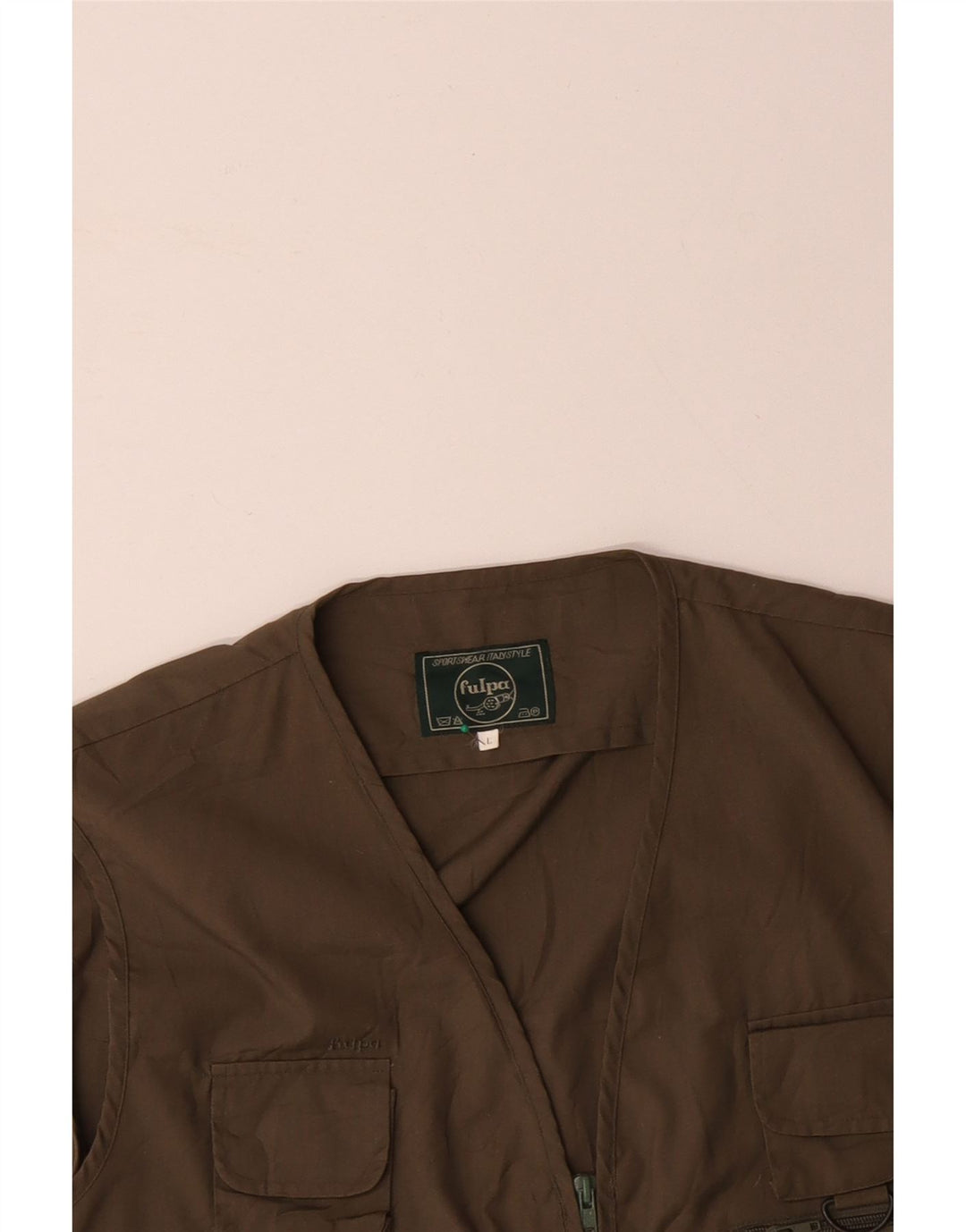 VINTAGE muška uslužna jakna UK 40, veliki smeđi pamuk