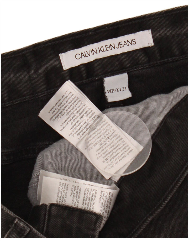 Calvin Klein muške uske traperice W29 L32 crni pamuk