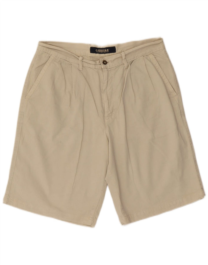 Carrera muške kratke chino hlače s štipaljkama W32 srednje bež boje