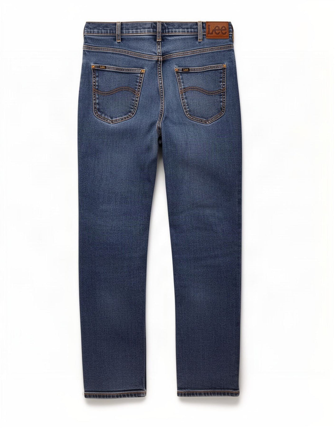 Lee Mens Brooklyn Straight Jeans W36 L32 Plavi pamuk