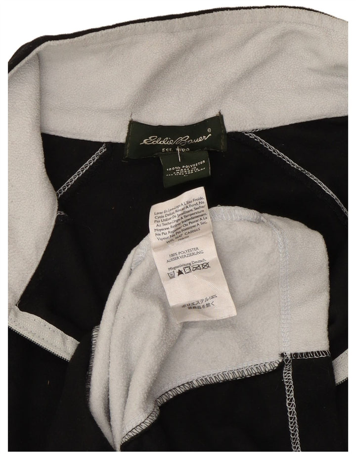 Eddie Bauer Muški džemper od flisa s patentnim izrezom Veliki crni poliester u boji