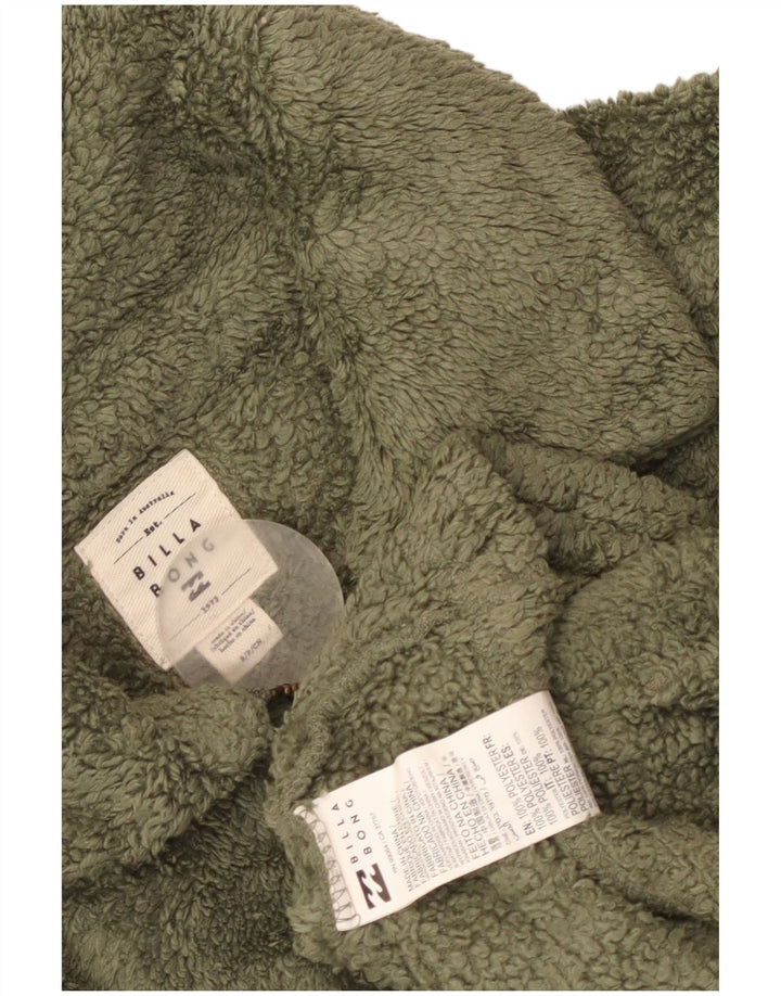 Billabong velika ženska jakna od flisa UK 10 Mali zeleni poliester