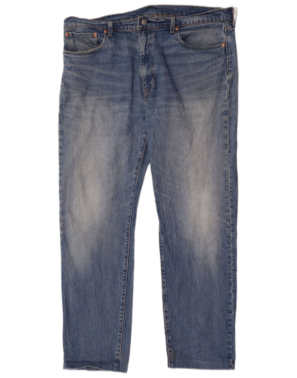 Levi's Mens 502 Tapered Jeans W40 L33 Blue Cotton