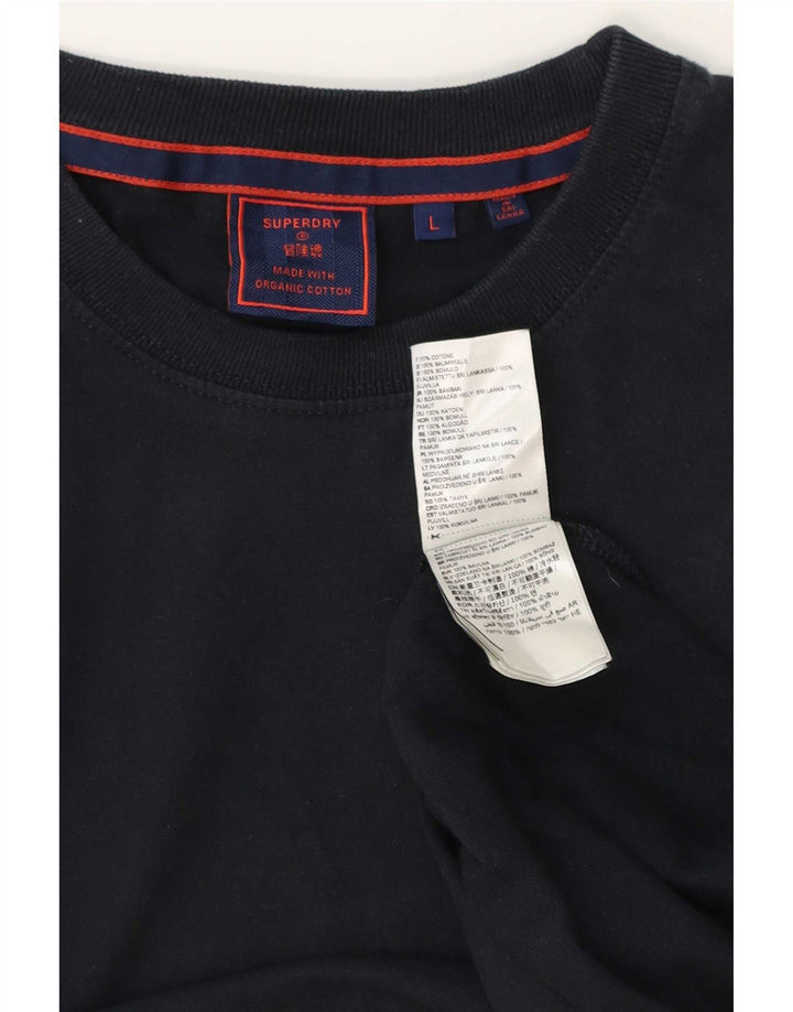 Superdry muška majica kratkih rukava, veliki tamnoplavi pamuk