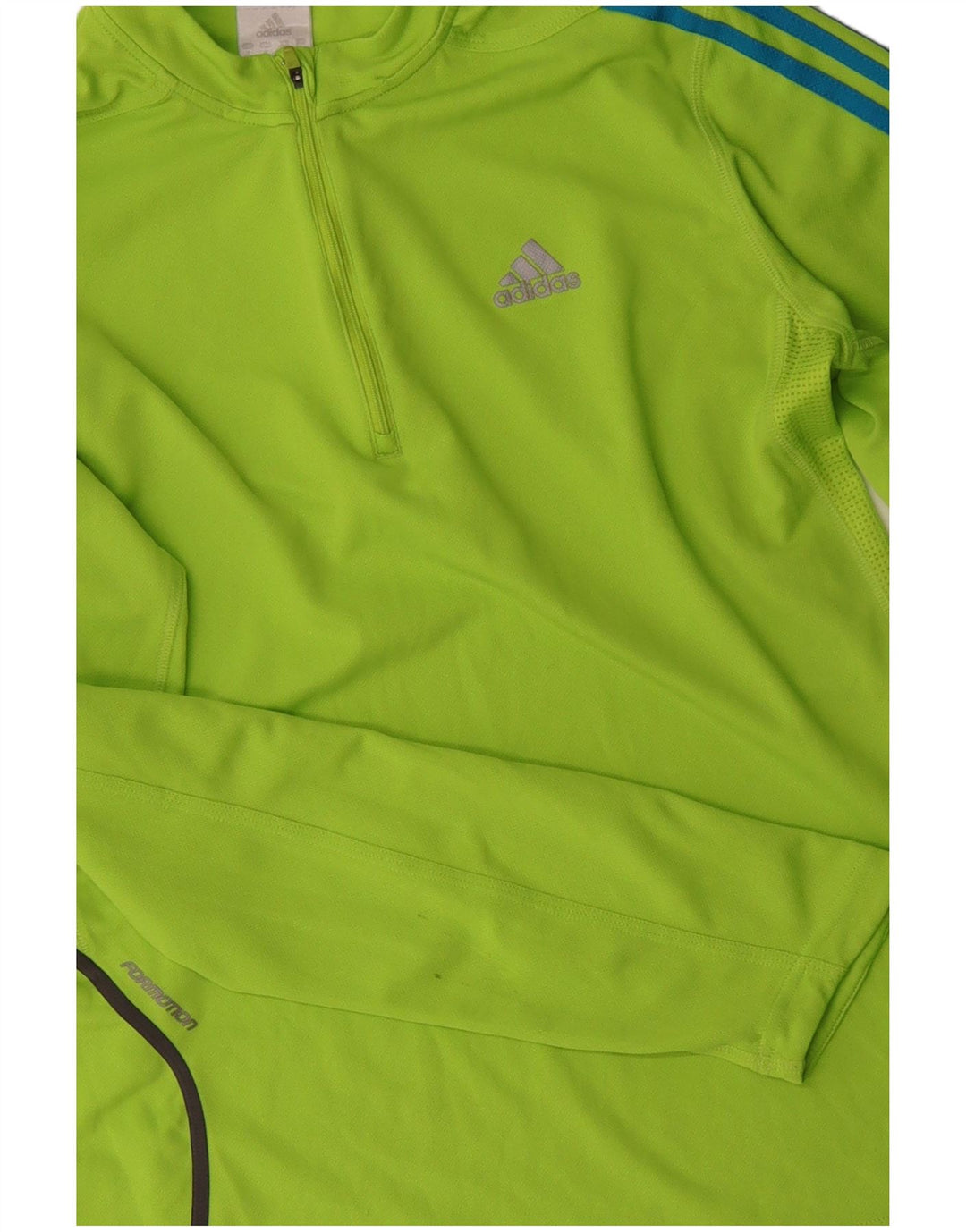 ADIDAS muška majica s izrezom i trenirkom, srednji zeleni poliester