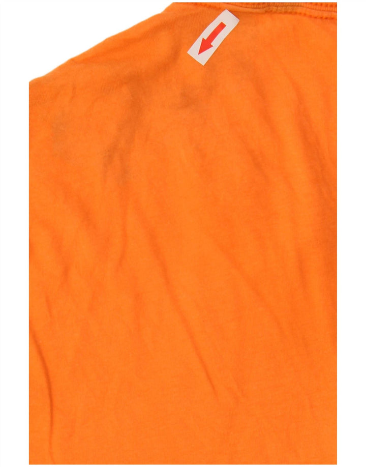 Muška majica kratkih rukava Penguin Graphic T-Shirt Srednje narančasti pamuk