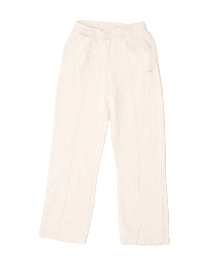 PUMA Womens Tracksuit Trousers UK 6 XS  White Vintage Puma and Second-Hand Puma from Messina Hembry 