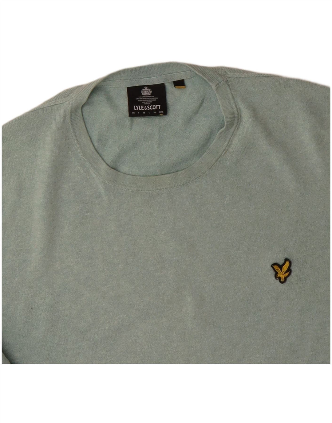 LYLE & SCOTT Muški pulover s okruglim izrezom 2XL Zeleni pamuk