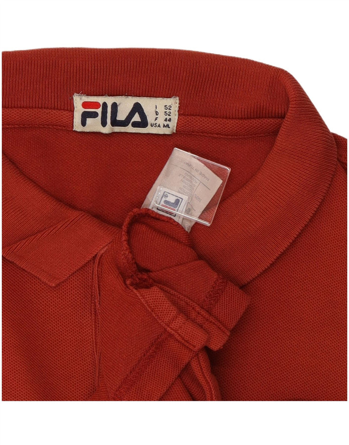 FILA muška polo majica srednje crvene pamučne boje