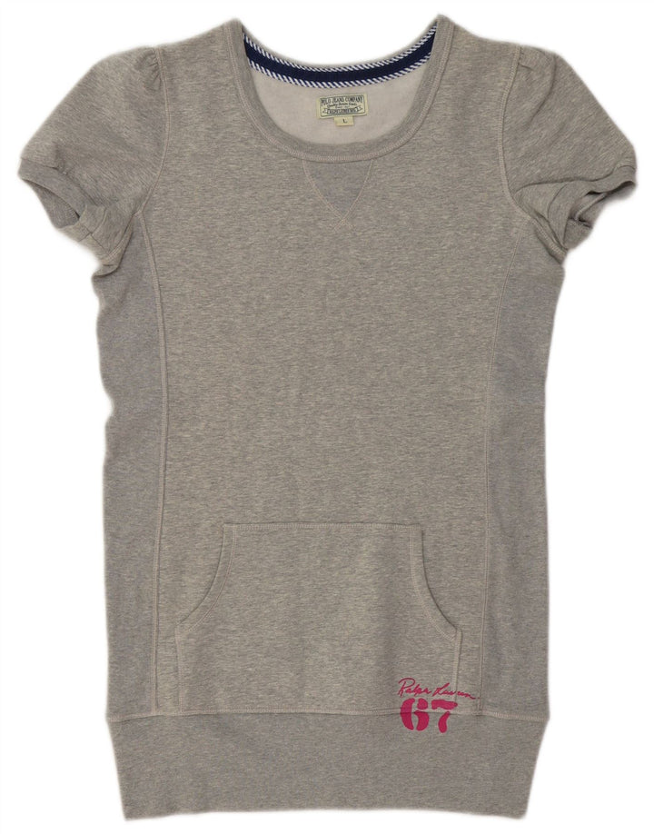 POLO RALPH LAUREN Ženska majica s dugačkim džemperom UK 16 Velika siva