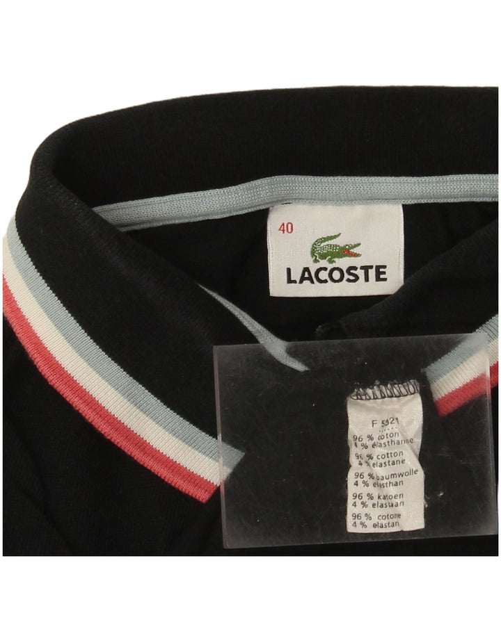 LACOSTE ženska polo majica veličine 40, srednje crni pamuk