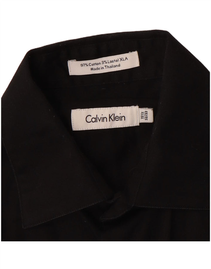 Calvin Klein muška košulja veličine 15 1/2 srednje crni pamuk