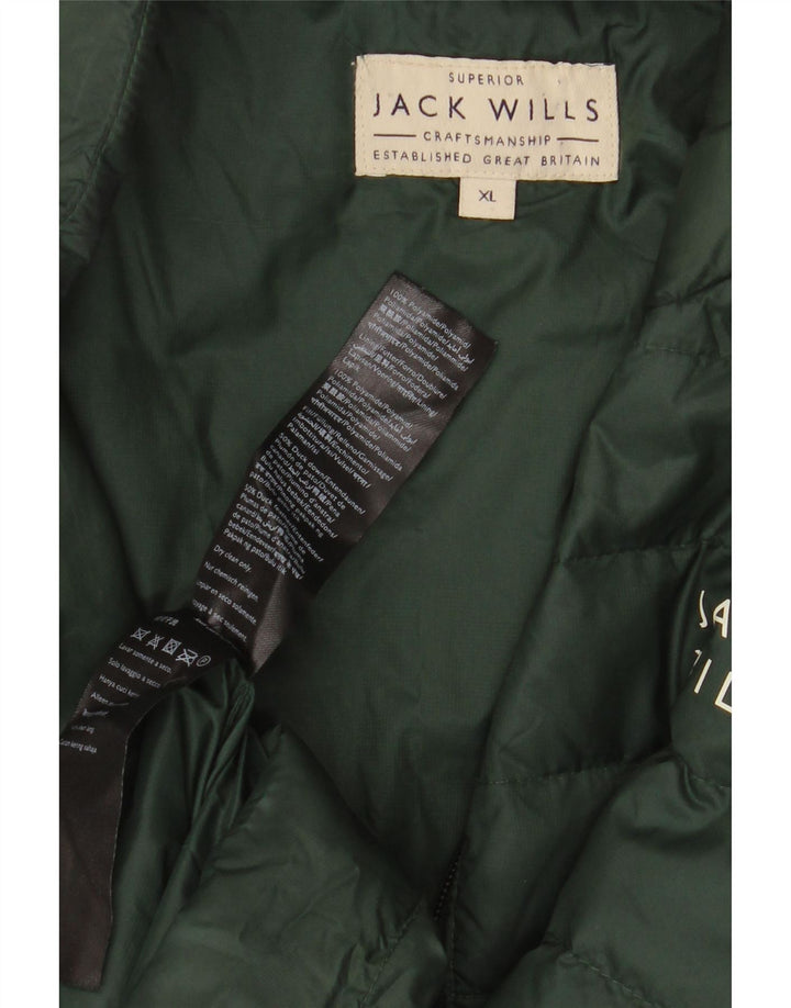 Jack Wills muška podstavljena jakna UK 42 XL zeleni poliamid