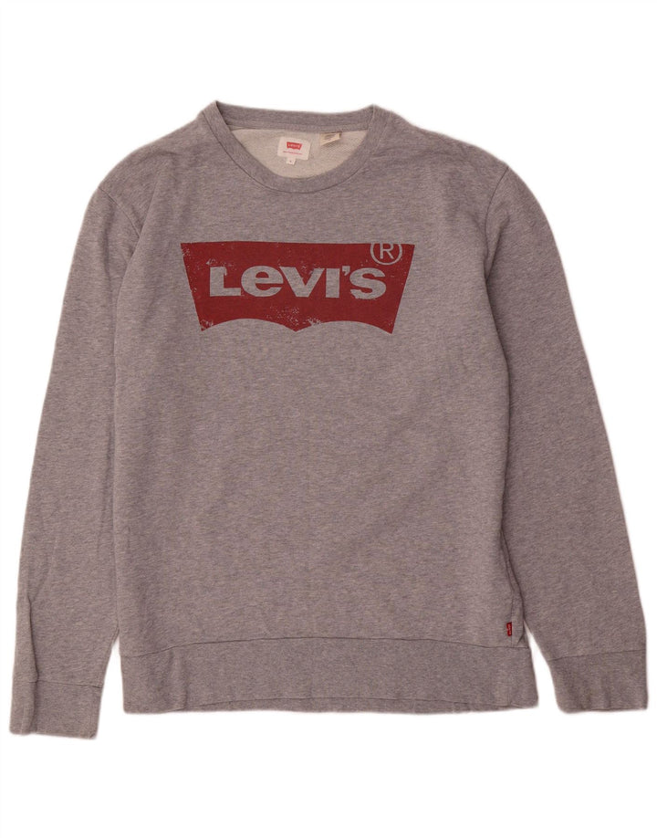 Levi's muška majica s grafičkim motivima, veliki sivi flekasti pamuk
