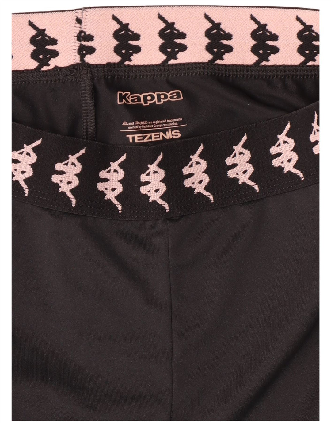 Kappa Ženske Tezenis Graphic Leggings UK 8 Small Black Colourblock