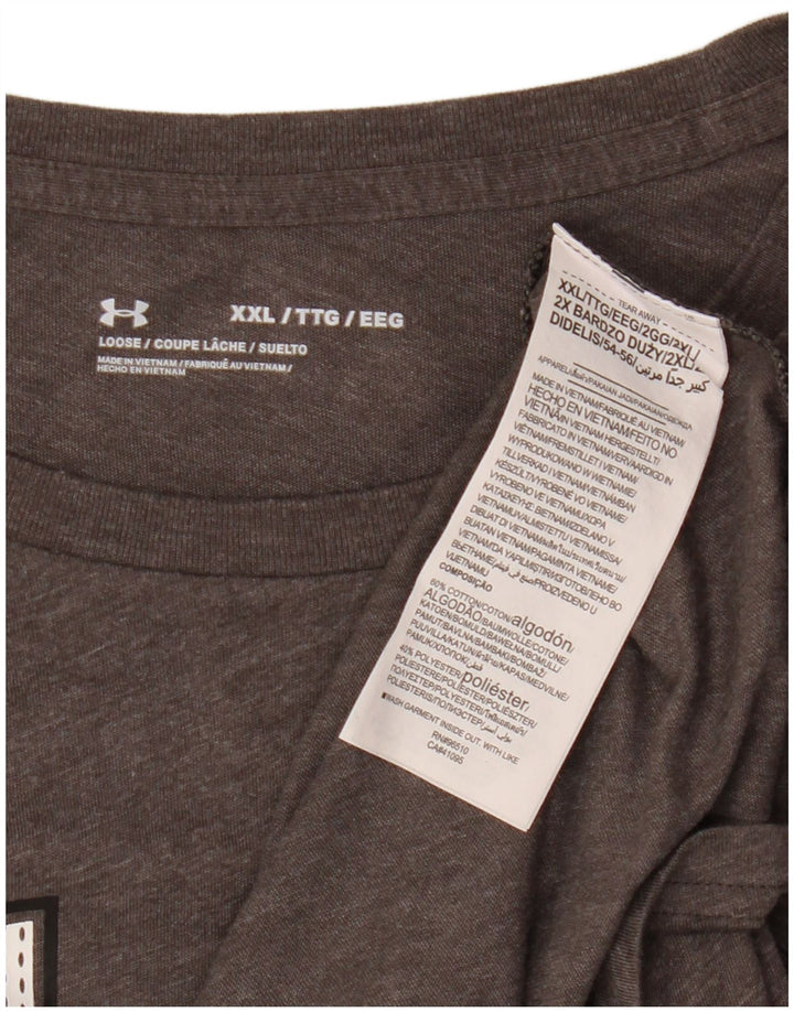 Under Armour majica kratkih rukava s grafičkim motivima, 2XL sivi pamuk