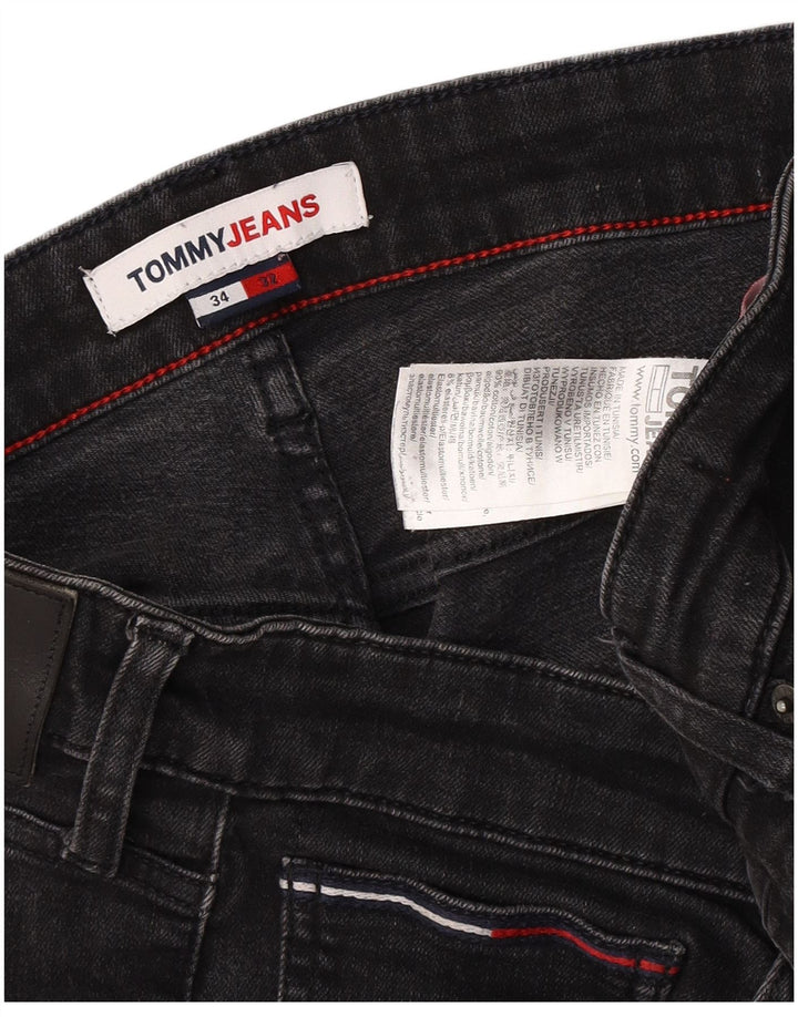Tommy Hilfiger muške uske traperice W34 L29 crni pamuk