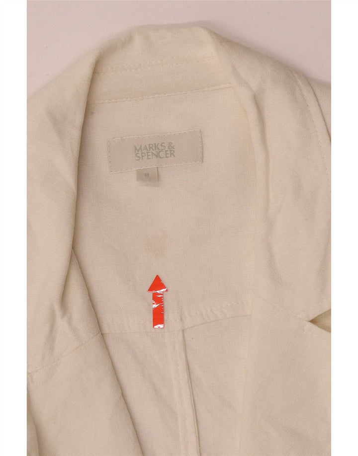 Marks & Spencer ženski sako s jednim gumbom UK 18 XL bijeli