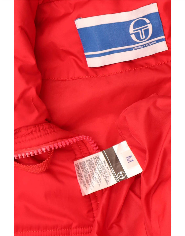 Sergio Tacchini muška podstavljena jakna s kapuljačom UK 38 srednji crveni poliester