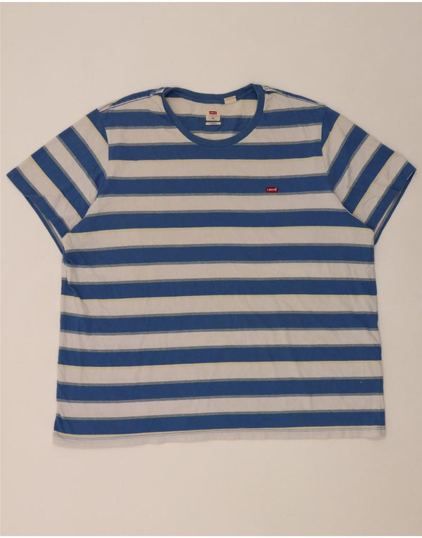 Levi's standardna muška majica kratkih rukava 2XL pamuk na plave pruge