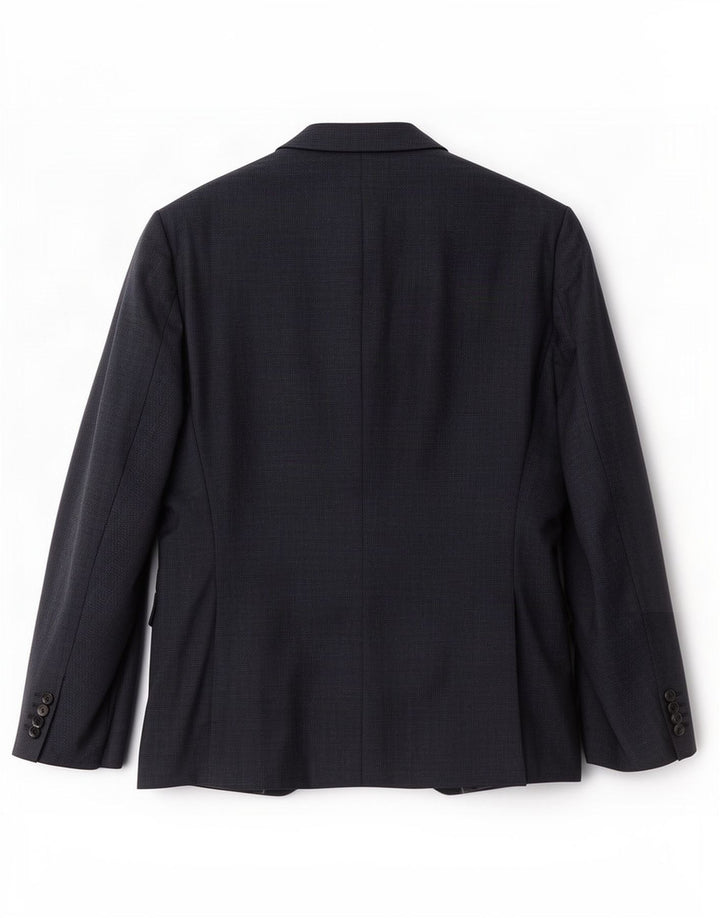 Hugo Boss muška jakna sa 2 gumba UK 52 XL tamnoplava karirana vuna