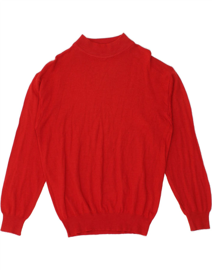 VINTAGE Womens Turtle Neck Jumper Sweater IT 48 XL Red Vintage Vintage and Second-Hand Vintage from Messina Hembry 
