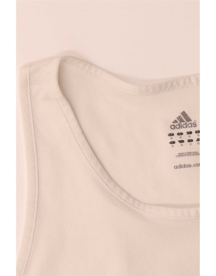 Adidas muški prsluk Climalite, srednji bijeli poliester