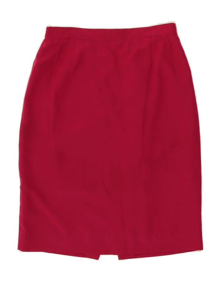 LUISA SPAGNOLI Womens Pencil Skirt IT 44 Medium W26  Pink Polyester Vintage Luisa Spagnoli and Second-Hand Luisa Spagnoli from Messina Hembry 
