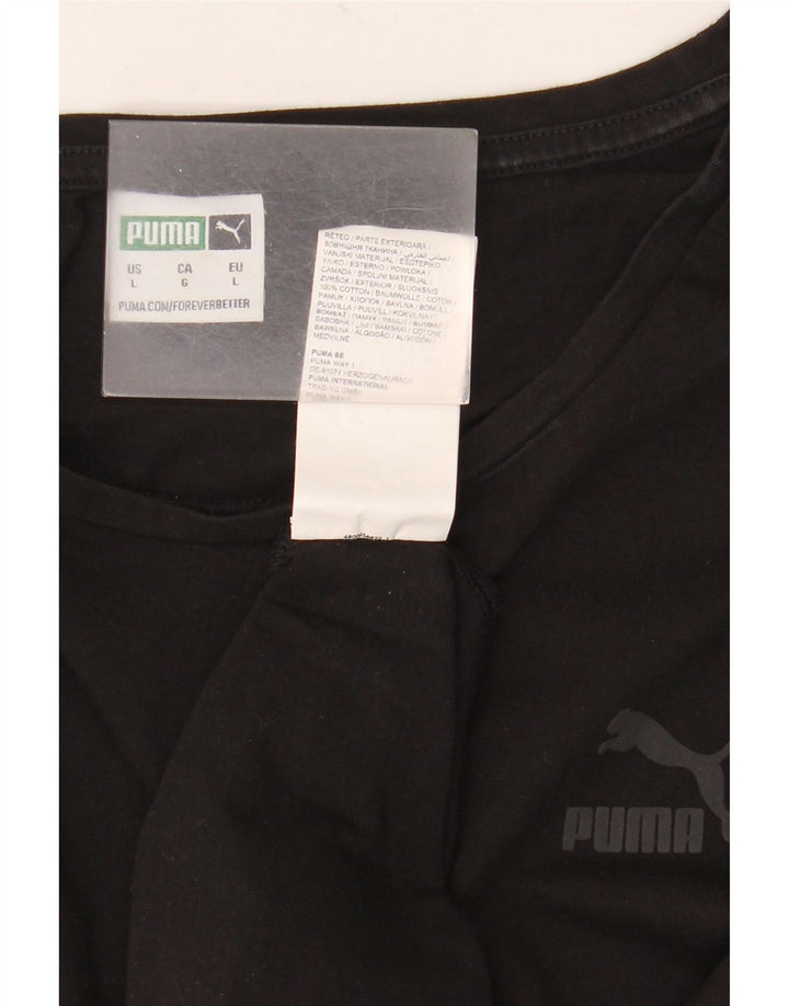 Puma muška majica kratkih rukava Large Black Cotton