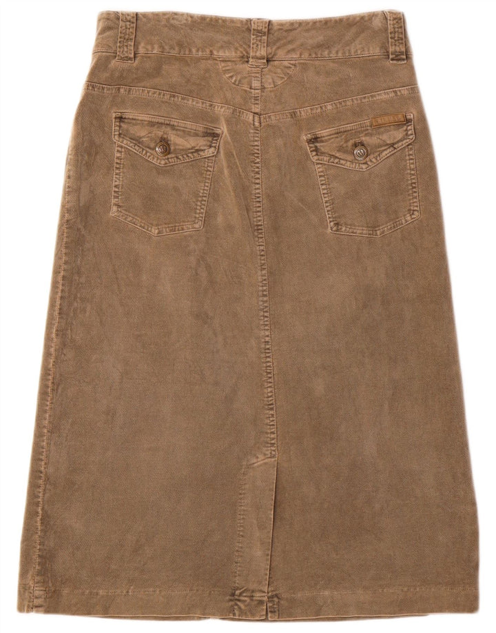 MARLBORO CLASSICS Womens A-Line Skirt IT 42 Medium W30  Brown Cotton