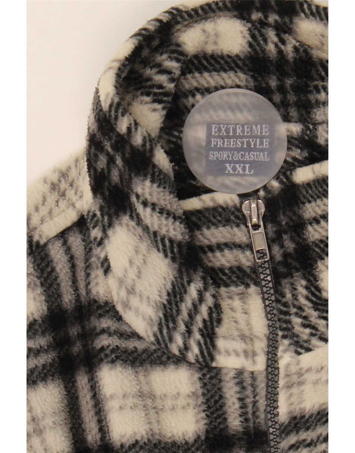 Extreme muška jakna od flisa UK 44 2XL bež karirani poliester