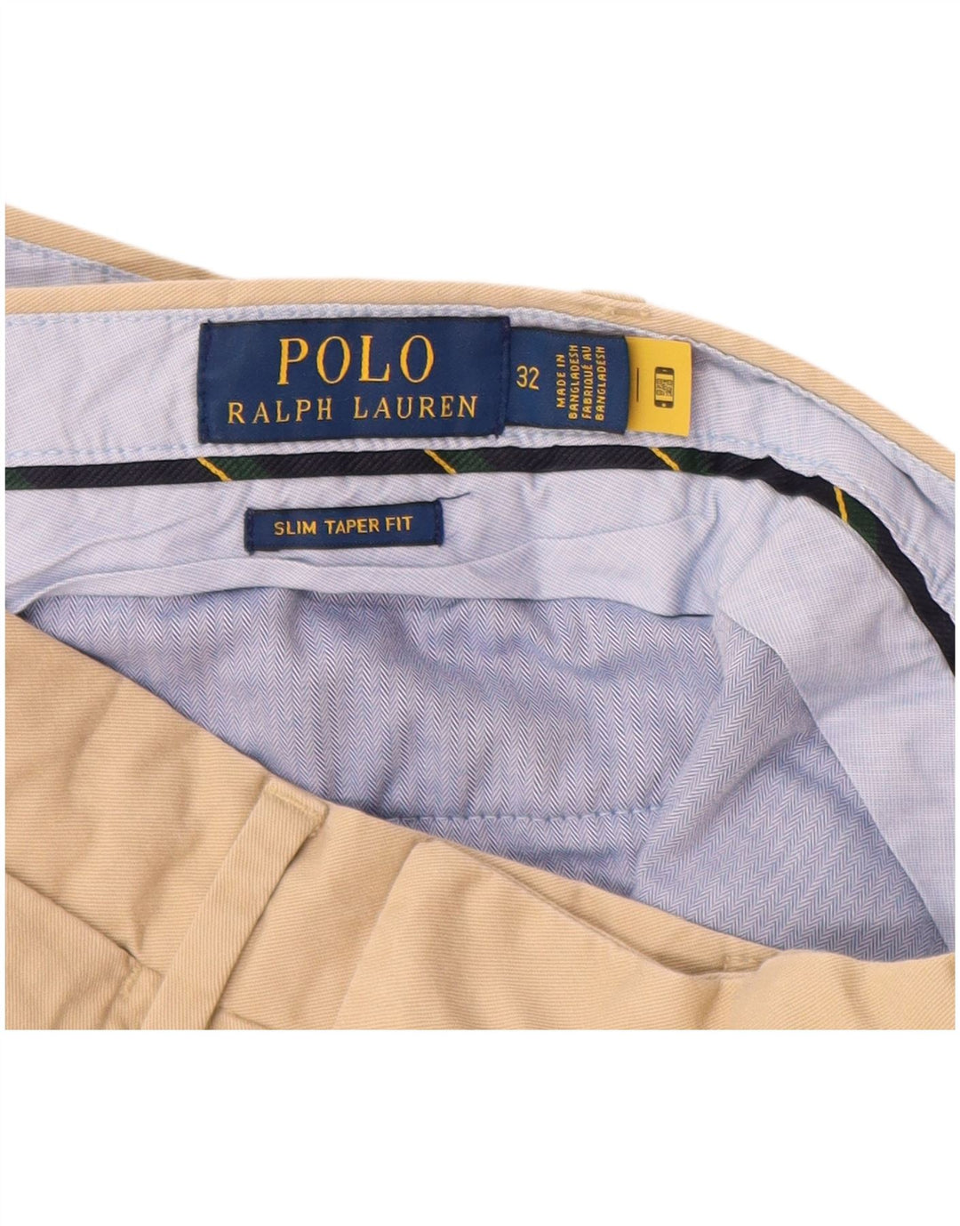 POLO RALPH LAUREN Muške uske chino hlače sa suženim šiljkom W32 L31 Bež pamuk