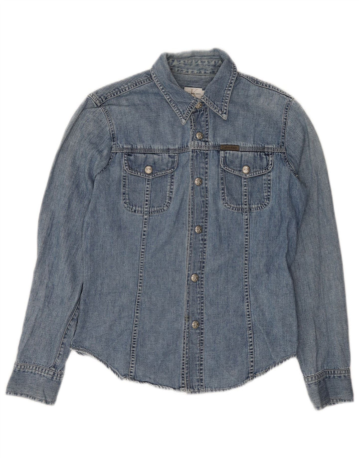 Calvin Klein Jeans Ženska traper košulja Srednje plavi pamuk