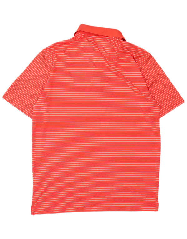 Nike muška Dri Fit polo majica srednje crvene pruge od poliestera