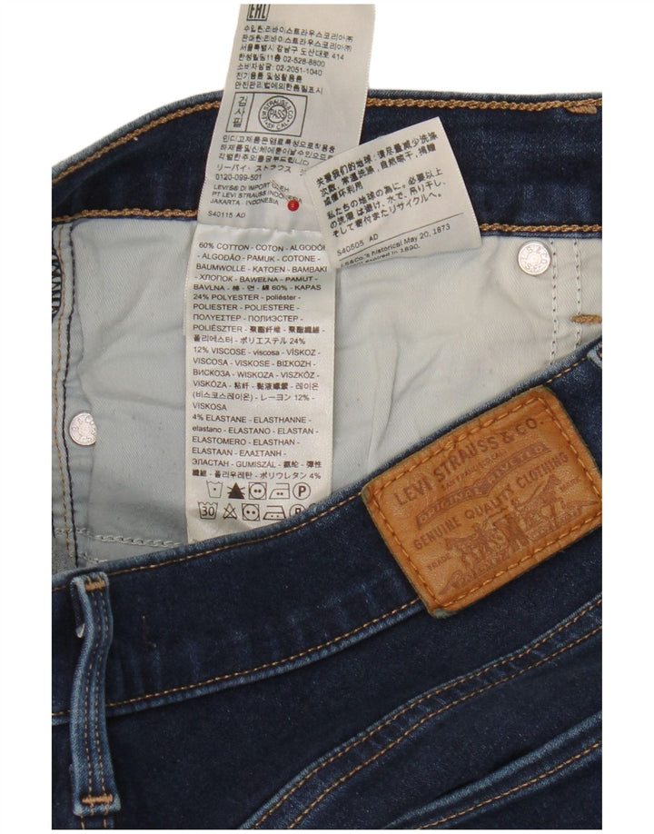 Levi's ženske kapri traperice W30 L21 plavi pamuk