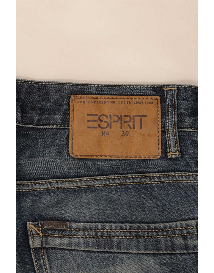 Esprit ženske ravne traperice W30 L32 tamnoplavi pamuk
