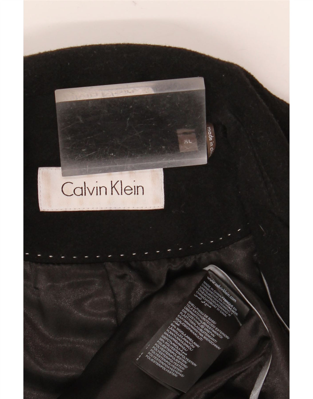 Calvin Klein ženski kaput UK 18 XL crna vuna