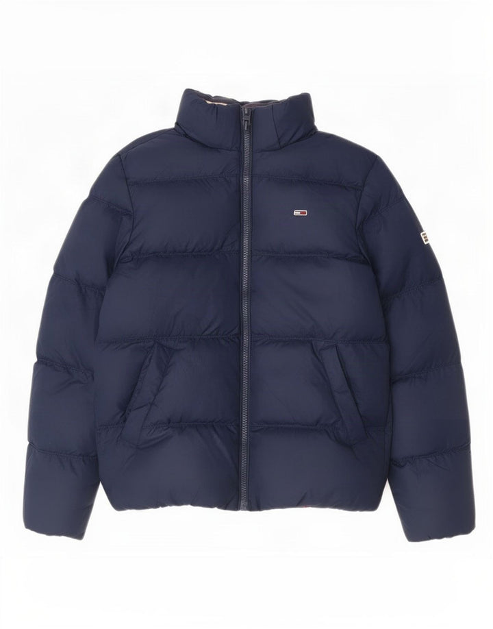 Tommy Hilfiger muška podstavljena jakna UK 36 Mala tamnoplava poliester