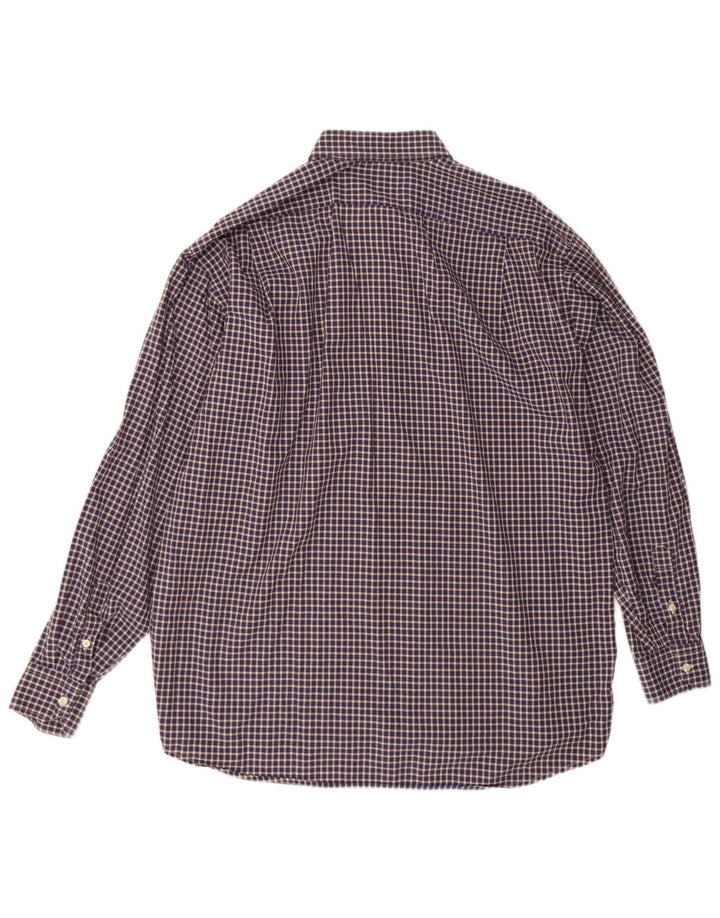 Lacoste muška košulja, veličina 42, velika tamnoplava pamuk gingham